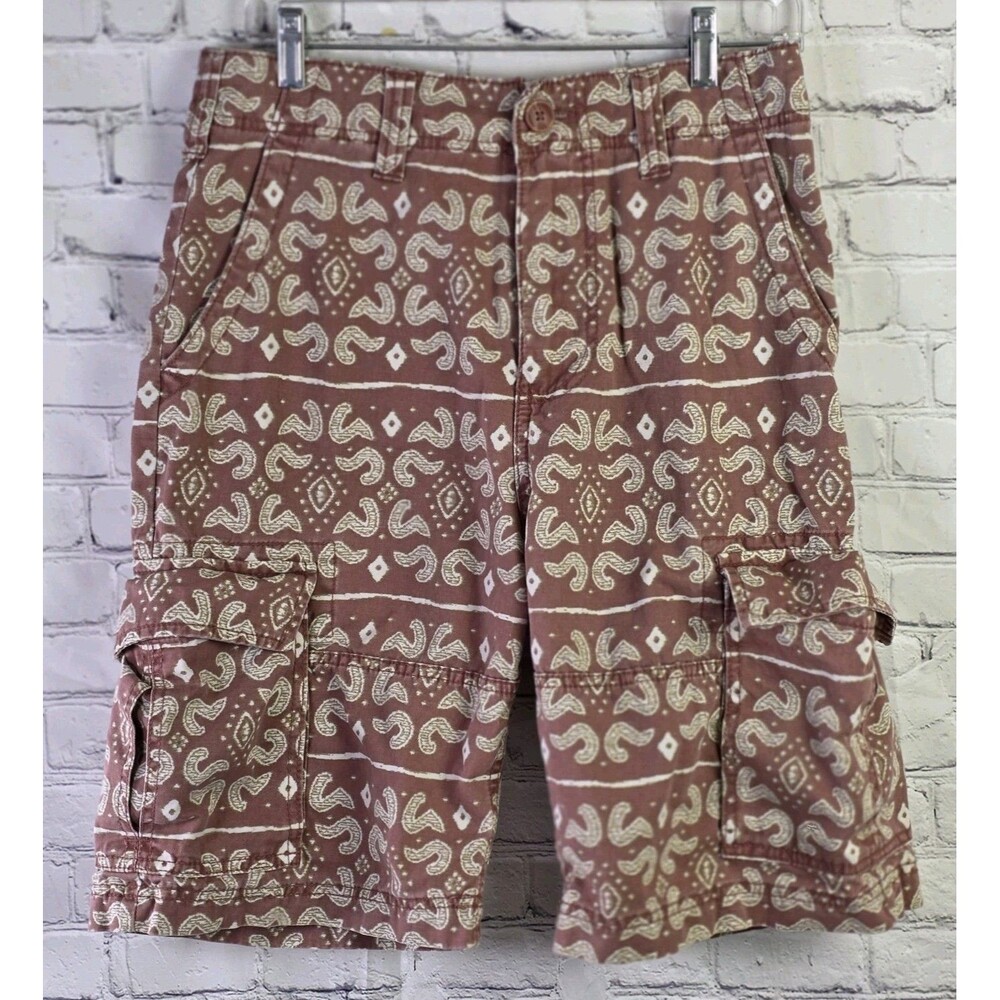 American Rag Men's 29" Brown Paisley Cargo Shorts